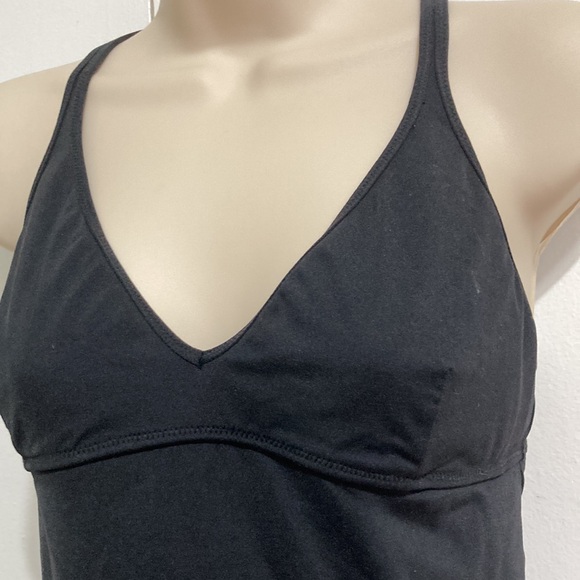 LANDS END CANVAS 1963 Black One Piece Swimsuit Womens 8 - Picture 3 of 13